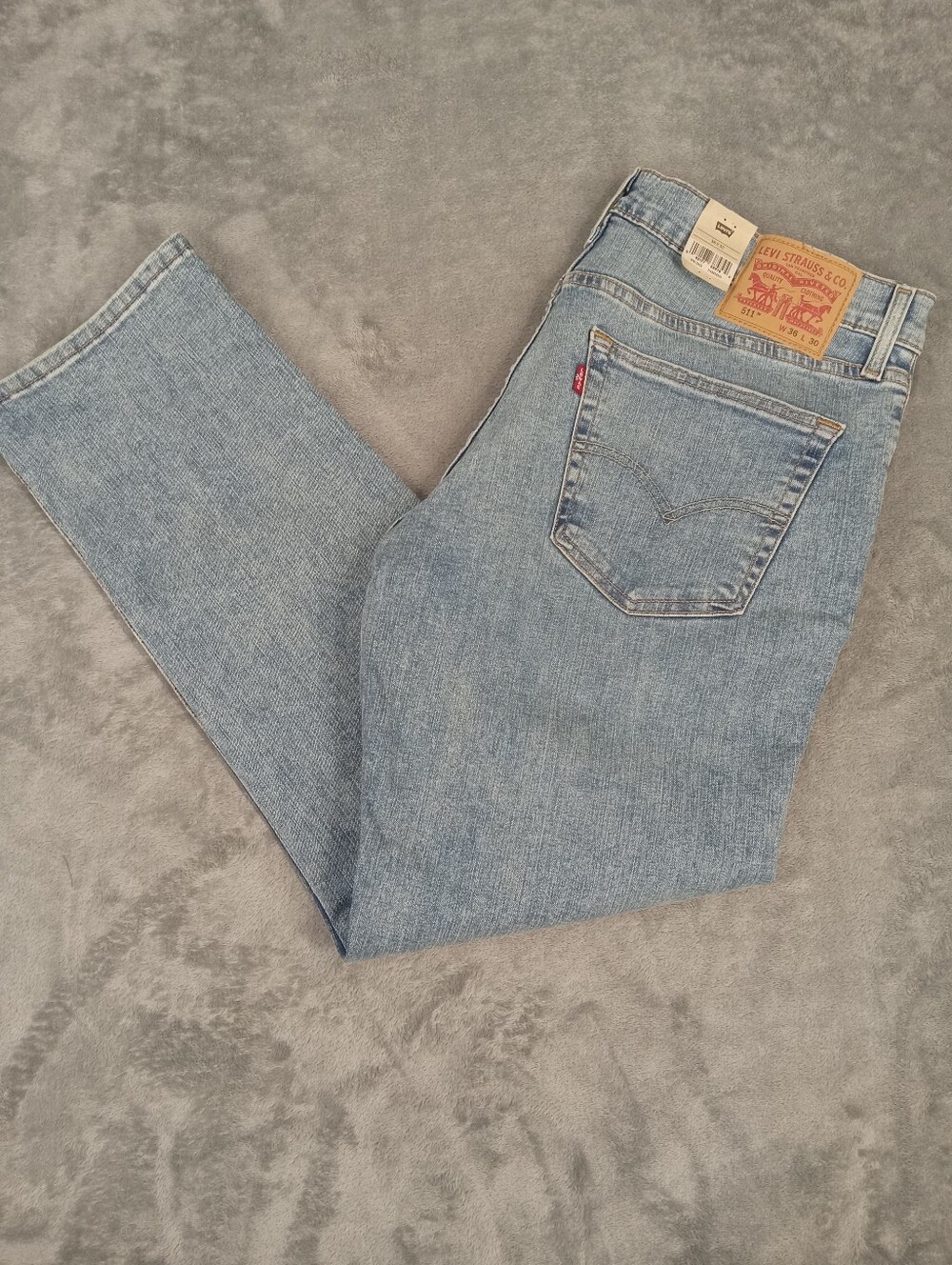 Levi's 511 Men's Light Blue Classic Stretch Jeans Slim  Size 36x30